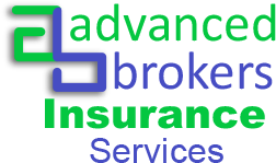 A black background with the words " advance broker insurance services ".